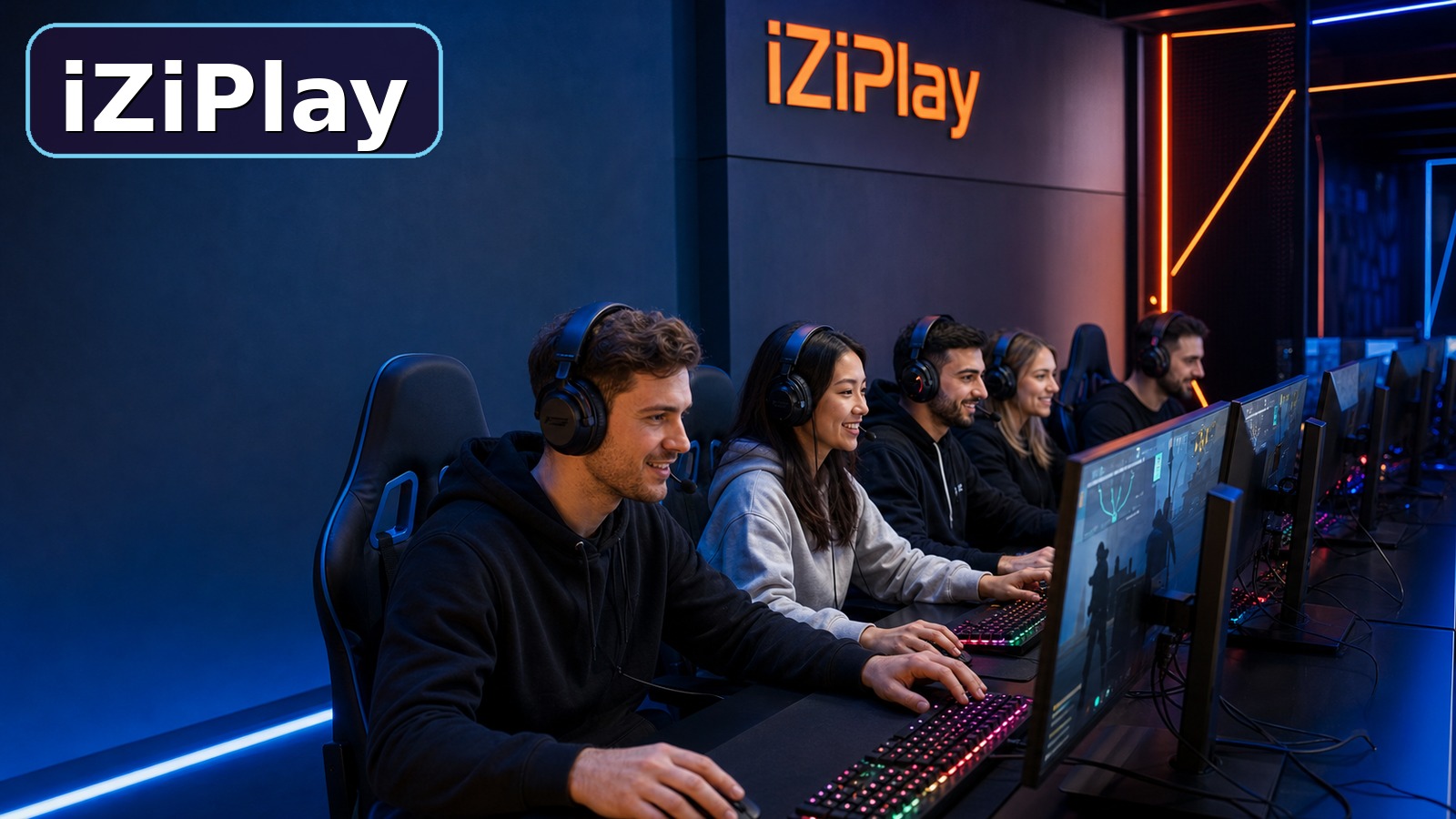 Взрослая команда 25–35 играет в CS2 в компьютерном клубе iZiPlay