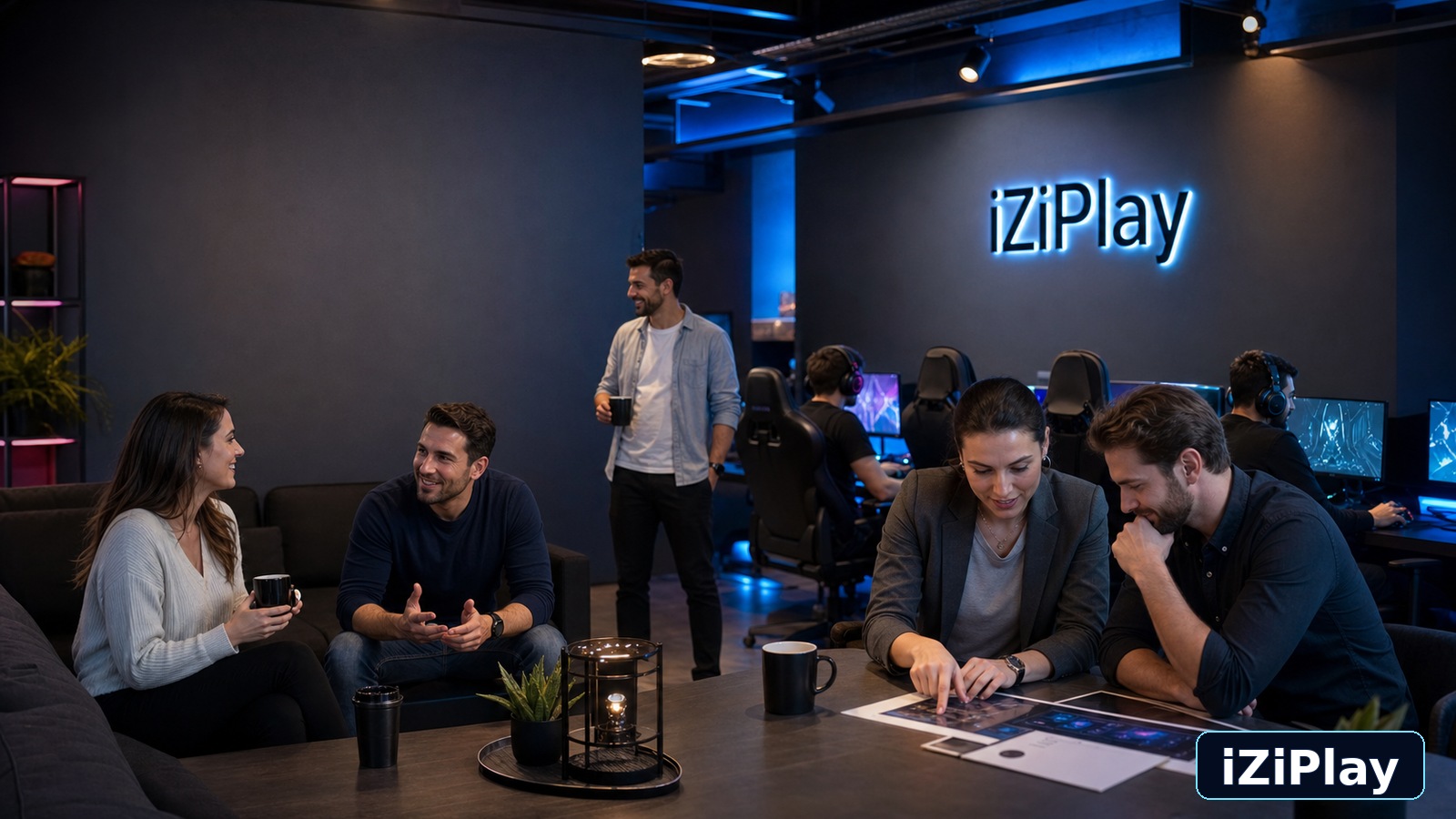 Взрослые коллеги 25–35 лет готовят игровой корпоратив iZiPlay с ориентиром по району Преображенской площади